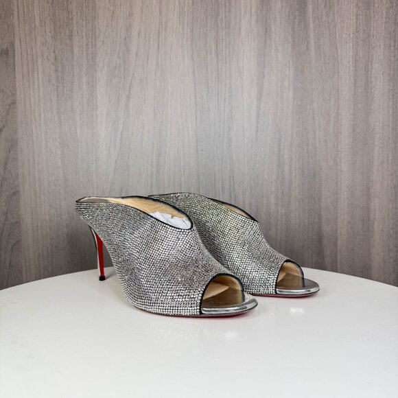 Louboutin Ice Bear Swarovski strass mules - Picture 4 of 11
